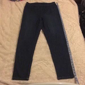 Metro Blues jeggings. Soft denim leggings. Large